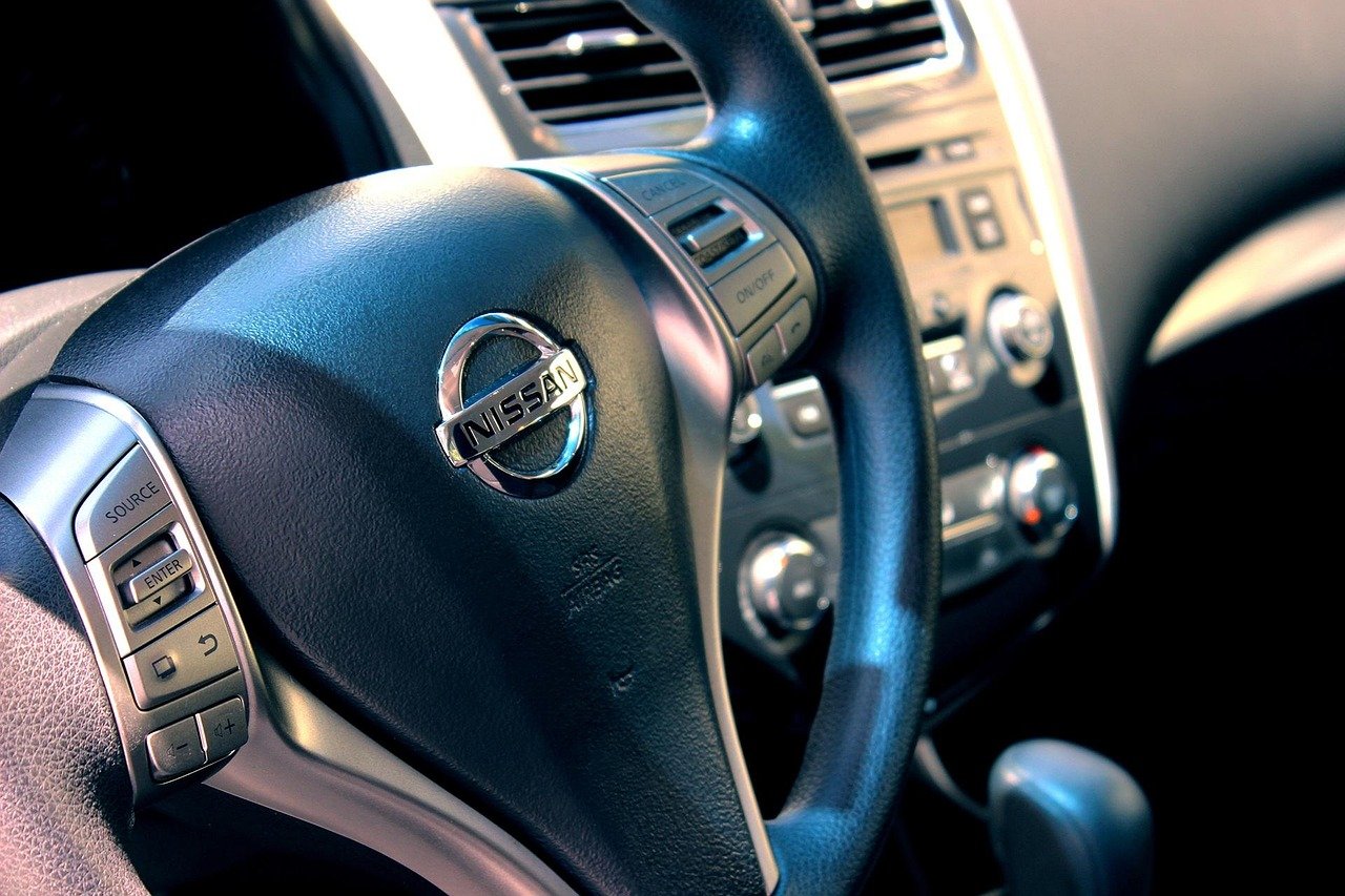 nissan, car, car wallpapers, automobile, auto, vehicle, drive, steering wheel, interior, car interior, automotive, transportation